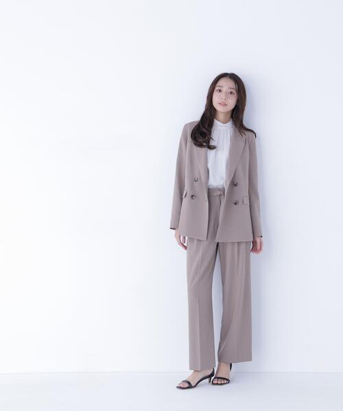NATURAL BEAUTY BASIC(ナチュラルビューティーベーシック)の「◇クラッシー SETUP ダブルブレストジャケット(テーラードジャケット・レディース・カーキ/ブラウン・MEDIUM/SMALL)」の13枚目の写真