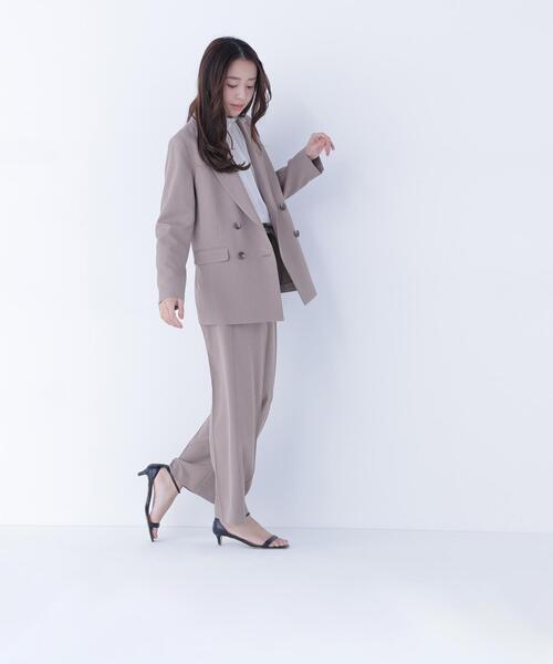 NATURAL BEAUTY BASIC(ナチュラルビューティーベーシック)の「◇クラッシー SETUP ダブルブレストジャケット(テーラードジャケット・レディース・カーキ/ブラウン・MEDIUM/SMALL)」の14枚目の写真