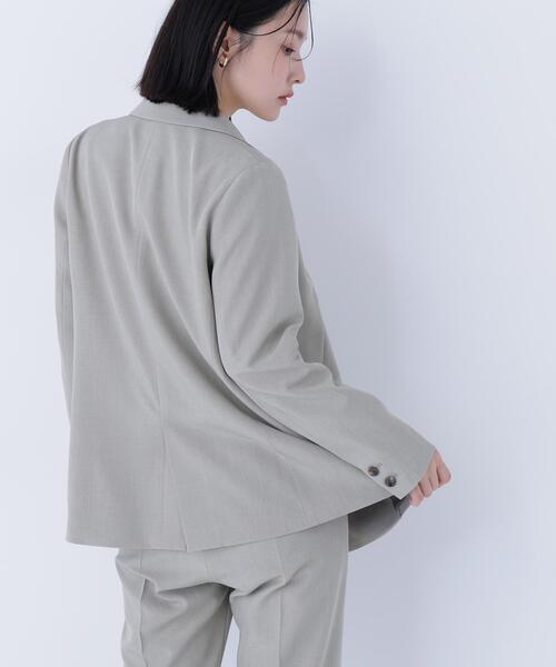 NATURAL BEAUTY BASIC(ナチュラルビューティーベーシック)の「◇クラッシー SETUP ダブルブレストジャケット(テーラードジャケット・レディース・カーキ/ブラウン・MEDIUM/SMALL)」の3枚目の写真