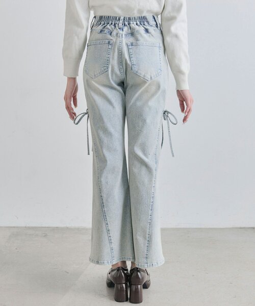 OLIVE des OLIVE（オリーブデオリーブ）の「美脚ストレッチフレアデニムパンツ（デニムパンツ・レディース・ブルー/サックスブルー/ピンク・MEDIUM/SMALL）」の8枚目の写真