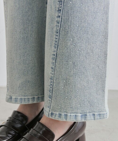 OLIVE des OLIVE（オリーブデオリーブ）の「美脚ストレッチフレアデニムパンツ（デニムパンツ・レディース・ブルー/サックスブルー/ピンク・MEDIUM/SMALL）」の14枚目の写真