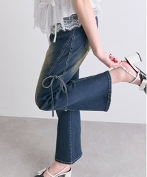 OLIVE des OLIVE | 美脚ストレッチフレアデニムパンツ(デニムパンツ)