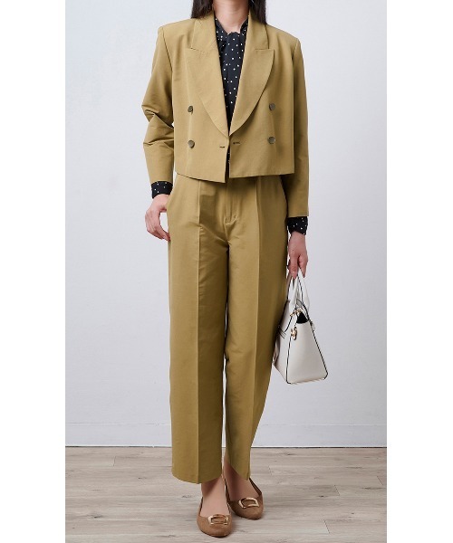 AOYAMA(アオヤマ)の「ストレートパンツ《WEB限定》(その他パンツ・レディース・ベージュ/カーキ・M/L)」の8枚目の写真