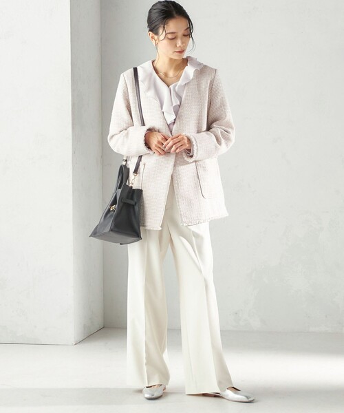 VIOLAd'ORO(ヴィオラドーロ)の「VIOLAd’ORO:金具付き トート(ショルダーバッグ・レディース・キャメル/ブラック・ONE SIZE)」の12枚目の写真