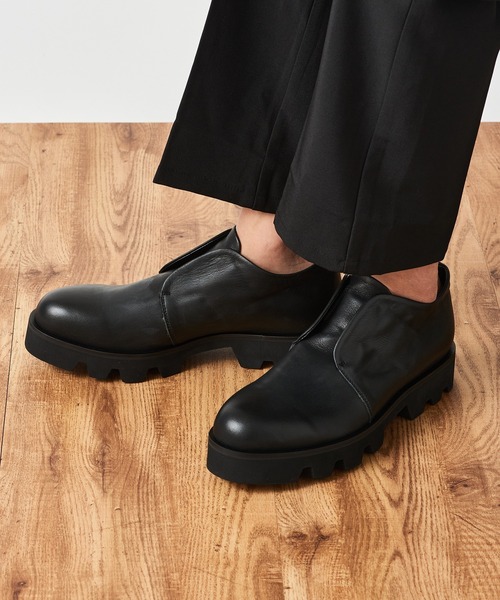 PADRONE（パドローネ）の「【PADRONE】別注 INSTEP GORE SHORT BOOTS with Chunky Sole (WATER PROOF LEATHER) PU7358-1234（その他シューズ・メンズ・ブラック・42/41/40）」の8枚目の写真