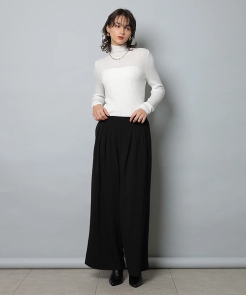 CADUNE（カデュネ）の「４タックパンツ（その他パンツ・レディース・ライトグレー/ブラック・38/36/34）」の4枚目の写真