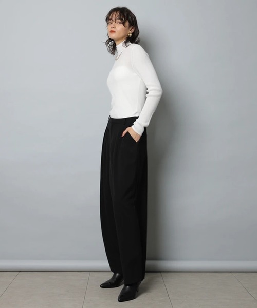 CADUNE（カデュネ）の「４タックパンツ（その他パンツ・レディース・ライトグレー/ブラック・38/36/34）」の5枚目の写真