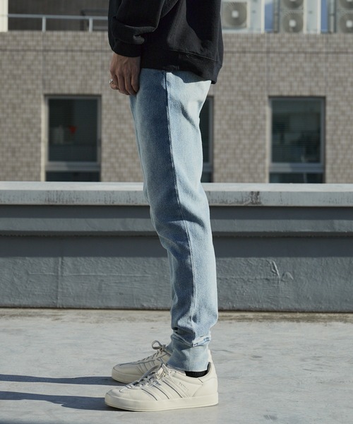 【値下げ】WP WESTPOINT ライトインディゴ リペア加工 イージーデニム WP WESTPOINT（ダブルピー ウエストポイント） ジーンズ WP WESTPOINT