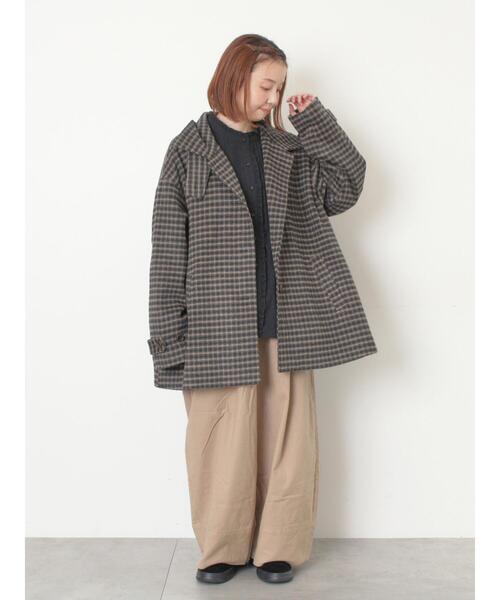 セール】シャギーチェックコート（その他アウター）｜Samansa Mos2