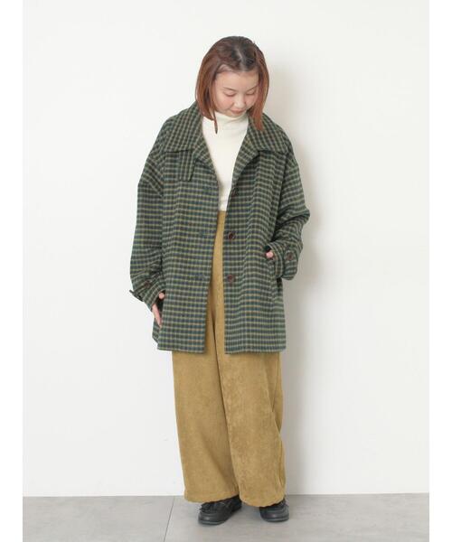 セール】シャギーチェックコート（その他アウター）｜Samansa Mos2
