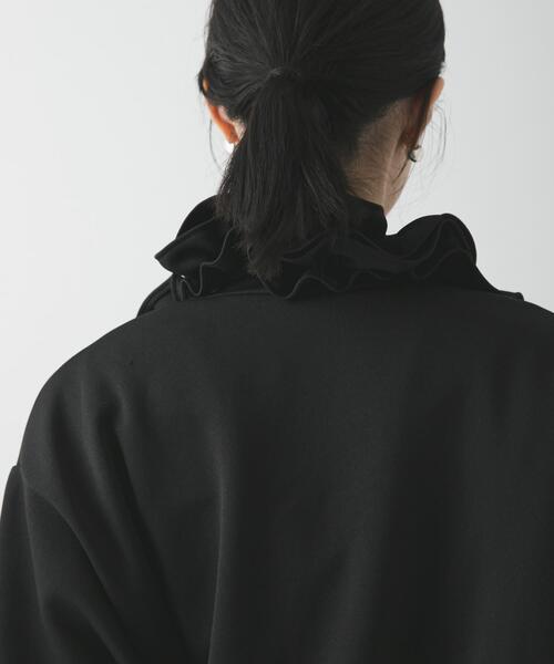crinkle crinkle crinkle(クリンクルクリンクルクリンクル)の「『別注』crinkle crinkle crinkle×URBAN RESEARCH FRILL COLLER TRACK JACKET(ブルゾン・レディース・ブラック・FREE)」の10枚目の写真