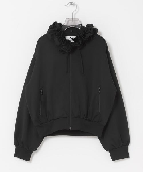 crinkle crinkle crinkle(クリンクルクリンクルクリンクル)の「『別注』crinkle crinkle crinkle×URBAN RESEARCH FRILL COLLER TRACK JACKET(ブルゾン・レディース・ブラック・FREE)」の8枚目の写真