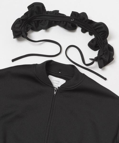 crinkle crinkle crinkle(クリンクルクリンクルクリンクル)の「『別注』crinkle crinkle crinkle×URBAN RESEARCH FRILL COLLER TRACK JACKET(ブルゾン・レディース・ブラック・FREE)」の7枚目の写真