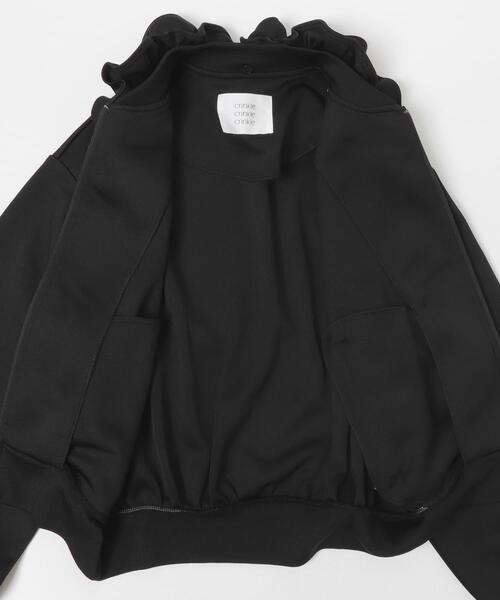 crinkle crinkle crinkle(クリンクルクリンクルクリンクル)の「『別注』crinkle crinkle crinkle×URBAN RESEARCH FRILL COLLER TRACK JACKET(ブルゾン・レディース・ブラック・FREE)」の5枚目の写真