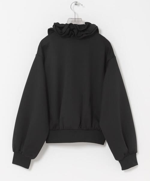 crinkle crinkle crinkle(クリンクルクリンクルクリンクル)の「『別注』crinkle crinkle crinkle×URBAN RESEARCH FRILL COLLER TRACK JACKET(ブルゾン・レディース・ブラック・FREE)」の4枚目の写真