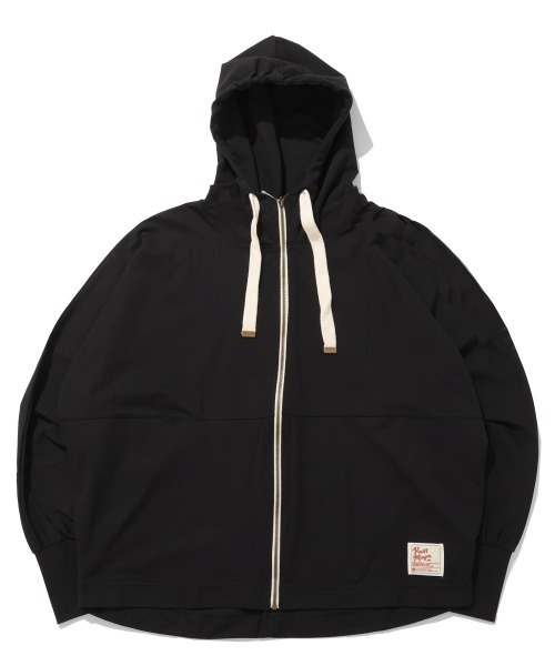 KRIFF MAYER Lady's Collection（クリフメイヤーレディースコレクション）の「【日焼け対策･接触冷感】冷涼UVカットドルマンパーカー（パーカー・レディース・カラフル/レッド/ネイビー/ナチュラル/ブラック・LARGE/MEDIUM）」の7枚目の写真