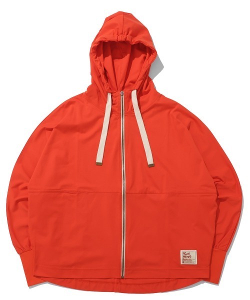 KRIFF MAYER Lady's Collection（クリフメイヤーレディースコレクション）の「【日焼け対策･接触冷感】冷涼UVカットドルマンパーカー（パーカー・レディース・カラフル/レッド/ネイビー/ナチュラル/ブラック・LARGE/MEDIUM）」の9枚目の写真