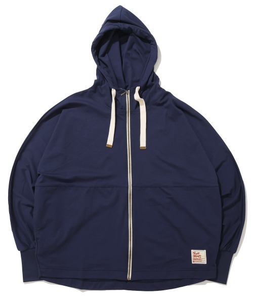 KRIFF MAYER Lady's Collection（クリフメイヤーレディースコレクション）の「【日焼け対策･接触冷感】冷涼UVカットドルマンパーカー（パーカー・レディース・カラフル/レッド/ネイビー/ナチュラル/ブラック・LARGE/MEDIUM）」の11枚目の写真