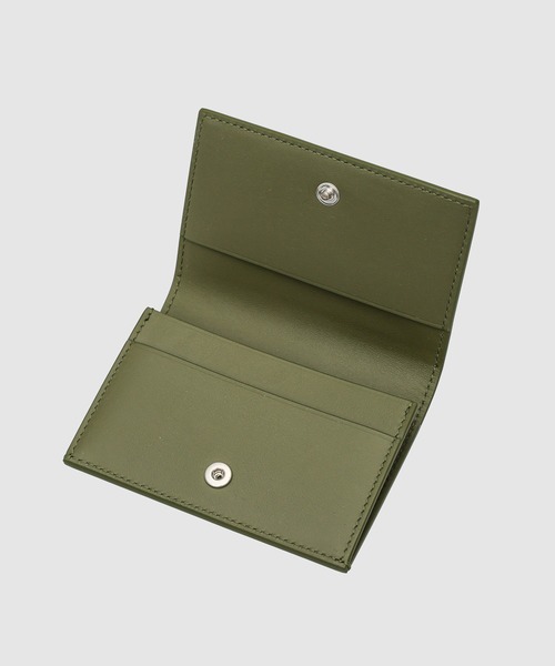 新品保管品✨ジルサンダー名刺入れカードケースロゴ型押しレザー黄緑パステルグリーン FLAT CARD HOLDER（名刺入れ）｜JIL SANDER（ジルサンダー）の