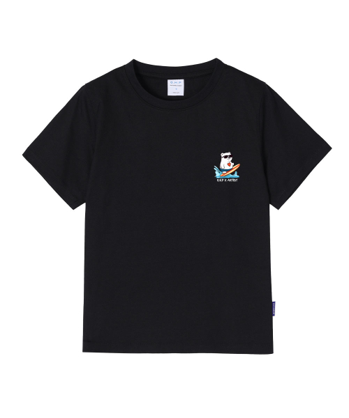 ONEHUNDREDPERCENT FOR WOMAN(ワンハンドレッドパーセントフォーウーマン)の「OHPxHARMONIA ハートバッグクマ レディース ベーシック 半袖TシャツP(Tシャツ/カットソー・レディース・その他・S/M)」の3枚目の写真