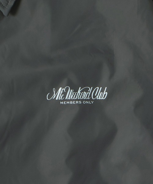 MFC STORE（エムエフシーストア）の「MFC STORE WEEKEND CLUB COACH JACKET（ナイロンジャケット・メンズ・ブラック/グレー系・S/M/L/XL）」の21枚目の写真
