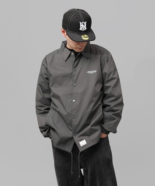 MFC STORE（エムエフシーストア）の「MFC STORE WEEKEND CLUB COACH JACKET（ナイロンジャケット・メンズ・ブラック/グレー系・S/M/L/XL）」の9枚目の写真