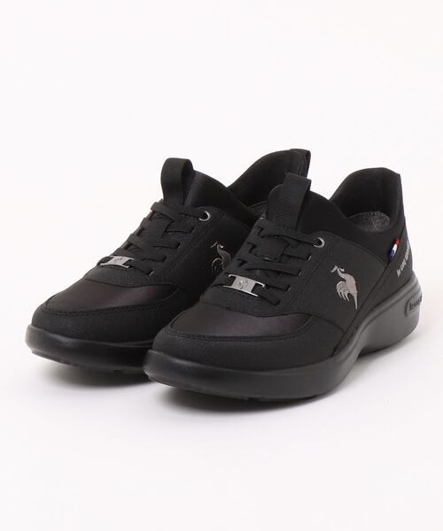 le coq sportif(ルコックスポルティフ)の「【le coq sportif】LCS ロ-ヌ SI(スニーカー・レディース・ピンク/ブラック×ブラック・23.0cm/23.5cm/24.0cm/24.5cm/22.5cm)」の1枚目の写真
