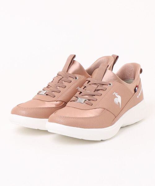 le coq sportif(ルコックスポルティフ)の「【le coq sportif】LCS ロ-ヌ SI(スニーカー・レディース・ピンク/ブラック×ブラック・23.0cm/23.5cm/24.0cm/24.5cm/22.5cm)」の2枚目の写真
