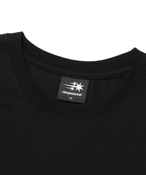 NICE GHOST CLUB(ナイスゴーストクラブ)の「DEDEDEDE ISOBEYAN TEE_BLACK(NG2EFUT505E)(Tシャツ/カットソー・レディース・ブラック・S/M/L)」の3枚目の写真