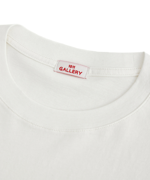 1011GALLERY(ワンゼロワンワンギャラリー)の「Gallery Stroke Logo T-Shirt-White(Tシャツ/カットソー・メンズ・その他・S/M/L)」の4枚目の写真