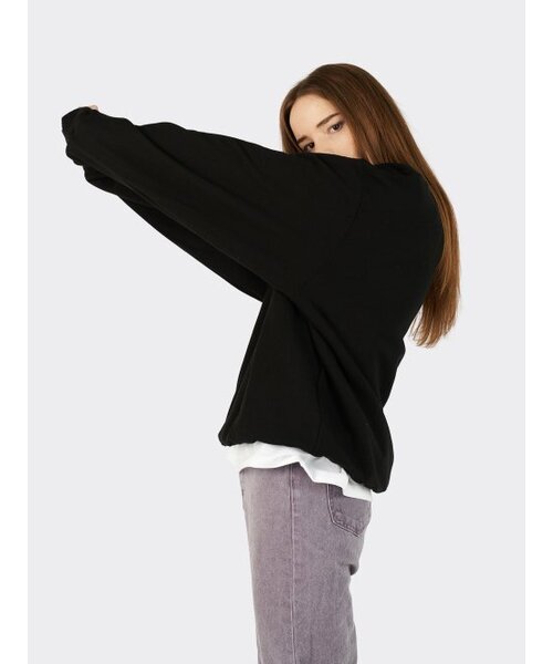 AOX(エーオーエックス)の「リソグラフィック Birphin スウェット ブラック(スウェット・メンズ・ブラック・M/L/S)」の4枚目の写真