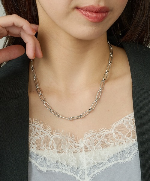 PHILIPPE AUDIBERT(フィリップ オーディベール)の「【PHILIPPE AUDIBERT】Millie necklace CO5040 AR(ネックレス・レディース・シルバー・FREE)」の6枚目の写真