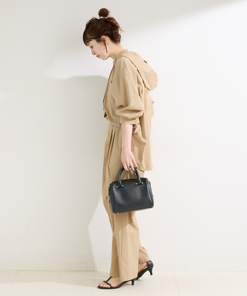 B.C STOCK(ベーセーストック)の「《2点セット》ウォッシャブル / 撥水フードシャツ/パンツSET UP(その他パンツ・レディース・ベージュ/ブラック・FREE)」の13枚目の写真