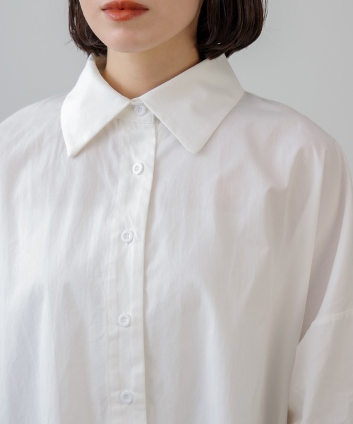 Bou Jeloud(ブージュルード)の「アシメシャツチュニック(シャツ/ブラウス・レディース・ピンク/オフホワイト・38)」の11枚目の写真