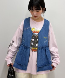 RODEO CROWNS WIDE BOWL | embroideryフロントジップベスト(ベスト)