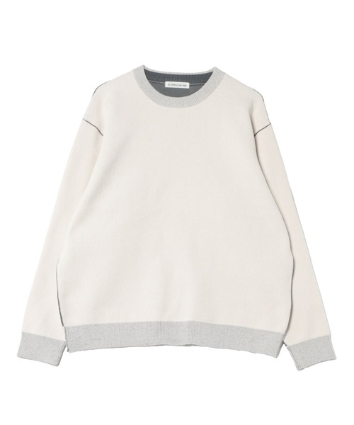 le cercle ADAM ET ROPE'（ルセルクルアダムエロペ）の「マルチジャガードモールプルオーバー（Tシャツ/カットソー・メンズ・オレンジ/オフホワイト/ブルー系その他4・M/LL/L）」の2枚目の写真