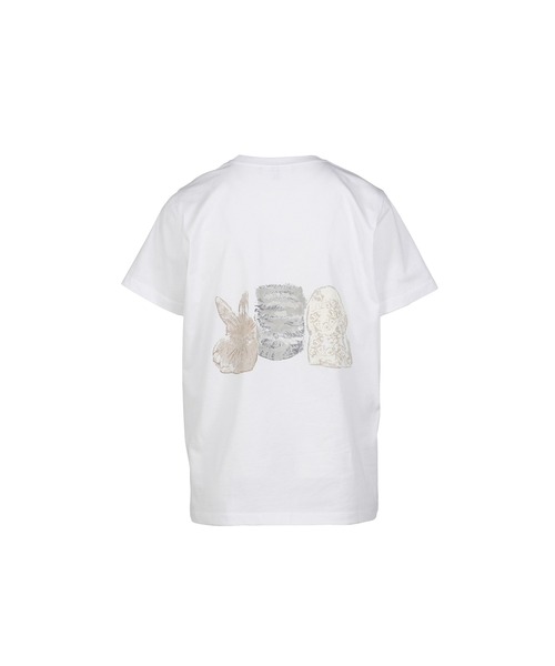 GANNI（ガニー）の「BASIC COTTON JERSEY CUTE ANIMALS（Tシャツ/カットソー・メンズ・ホワイト・MEDIUM/SMALL/X-SMALL）」の3枚目の写真