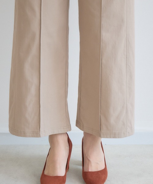 KATHARINE ROSS（キャサリンロス）の「【KATHARINE ROSS】HAKIYASE裏起毛ワイドパンツ（その他パンツ・レディース・ベージュ/ブラック・FREE）」の10枚目の写真