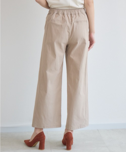 KATHARINE ROSS（キャサリンロス）の「【KATHARINE ROSS】HAKIYASE裏起毛ワイドパンツ（その他パンツ・レディース・ベージュ/ブラック・FREE）」の6枚目の写真