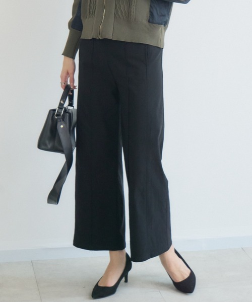 KATHARINE ROSS（キャサリンロス）の「【KATHARINE ROSS】HAKIYASE裏起毛ワイドパンツ（その他パンツ・レディース・ベージュ/ブラック・FREE）」の20枚目の写真