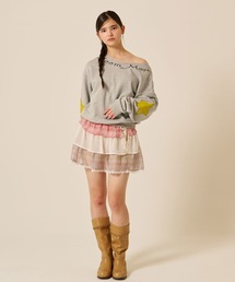 TINA:JOJUN | シフォン フリル ラップ レイヤード ショートパンツ TINA:JOJUN(その他パンツ)