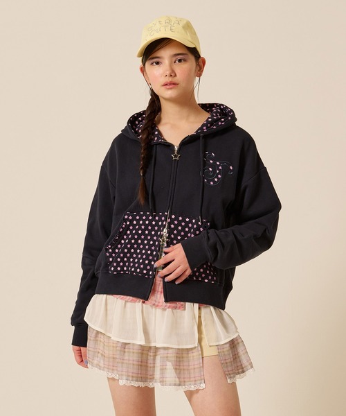 TINA:JOJUN(ティーナジョジュン)の「シフォン フリル ラップ レイヤード ショートパンツ TINA:JOJUN(その他パンツ・レディース・ベージュ/ブラック・S/M)」の6枚目の写真