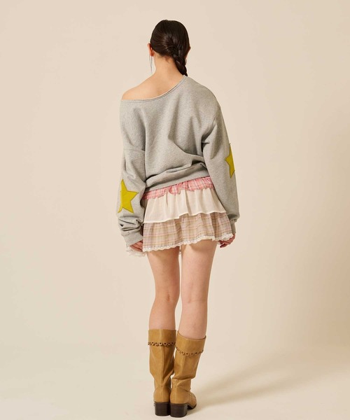 TINA:JOJUN(ティーナジョジュン)の「シフォン フリル ラップ レイヤード ショートパンツ TINA:JOJUN(その他パンツ・レディース・ベージュ/ブラック・S/M)」の21枚目の写真