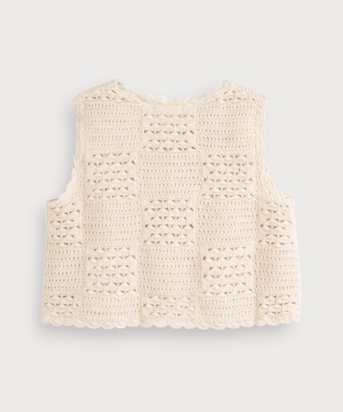 moimoln（モイモルン）の「スカーレットニットベスト（ベスト・キッズ・クリーム・110cm/120cm/130cm/100cm）」の9枚目の写真