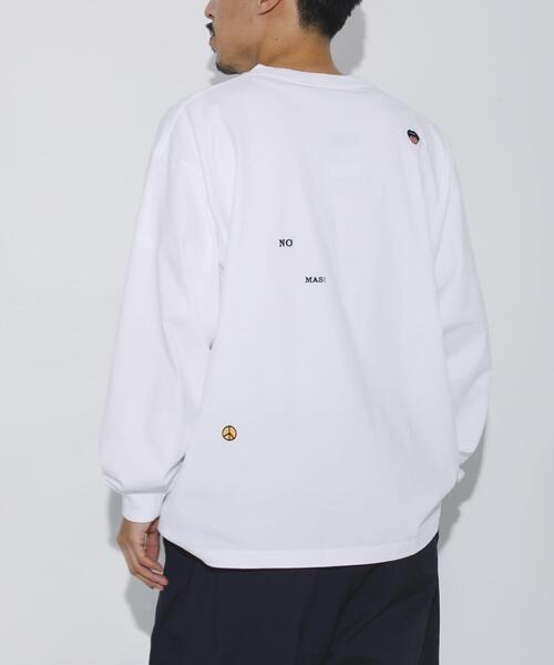 URBAN RESEARCH（アーバンリサーチ）の「LOWERCASE　L/S TEE byFACEOKA（Tシャツ/カットソー・メンズ・グリーン/ホワイト/ブラック/オートミール・MEDIUM/LARGE/X-LARGE）」の5枚目の写真