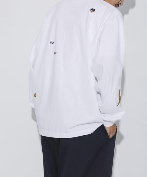 URBAN RESEARCH（アーバンリサーチ）の「LOWERCASE　L/S TEE byFACEOKA（Tシャツ/カットソー・メンズ・グリーン/ホワイト/ブラック/オートミール・MEDIUM/LARGE/X-LARGE）」の6枚目の写真