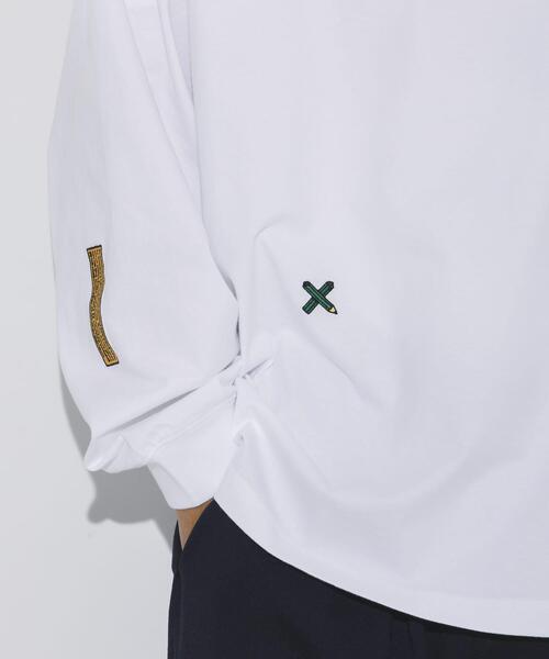 URBAN RESEARCH（アーバンリサーチ）の「LOWERCASE　L/S TEE byFACEOKA（Tシャツ/カットソー・メンズ・グリーン/ホワイト/ブラック/オートミール・MEDIUM/LARGE/X-LARGE）」の10枚目の写真