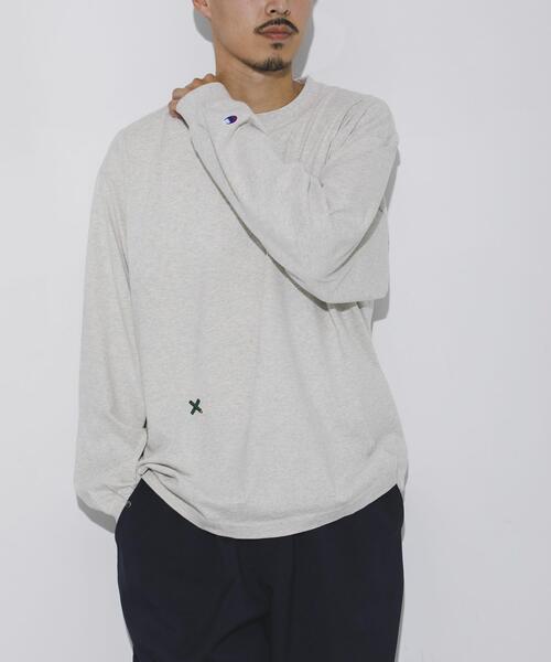 URBAN RESEARCH（アーバンリサーチ）の「LOWERCASE　L/S TEE byFACEOKA（Tシャツ/カットソー・メンズ・グリーン/ホワイト/ブラック/オートミール・MEDIUM/LARGE/X-LARGE）」の19枚目の写真