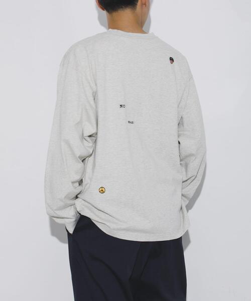 URBAN RESEARCH（アーバンリサーチ）の「LOWERCASE　L/S TEE byFACEOKA（Tシャツ/カットソー・メンズ・グリーン/ホワイト/ブラック/オートミール・MEDIUM/LARGE/X-LARGE）」の22枚目の写真