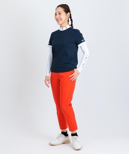 Picone CLUB(ピッコーネクラブ)の「プリーツ袖UV速乾プルオーバー(Tシャツ/カットソー・レディース・ホワイト/ネイビー/イエロー・13号/11号/9号)」の14枚目の写真